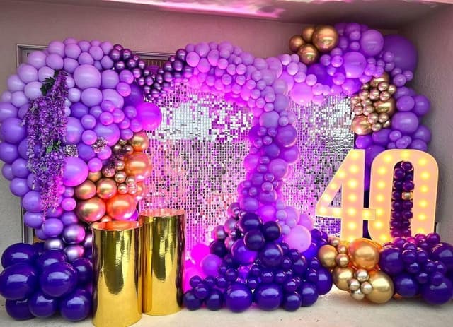 Thumbnail 4 de Kelfara Purple latex balloons, 100 pack