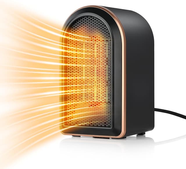 Detalle de FGHB Mini Heizlüfter klein 1200/800 W mit PTC-Keramik & Sicherheitsabschaltung