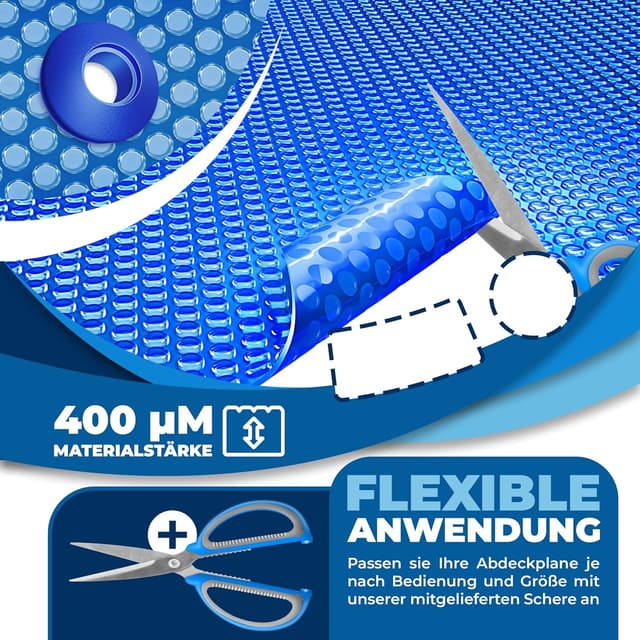 Thumbnail 1 de KESSER® Lona Solar para Piscina Redonda Ø 244 cm ☀