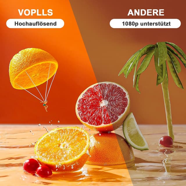 Thumbnail 2 de VOPLLS 20000L Mini Beamer Full HD 1080P đź“˝