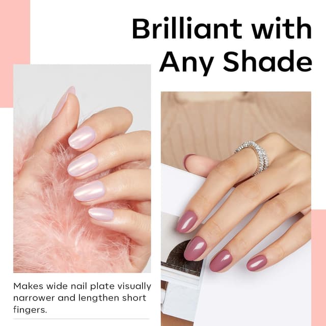 Detalle de Modelones Extra Short Oval Round Nail Tips (510 pcs) — Soft Gel Pre-shaped Half Matte Full Cover False Nail Extensions