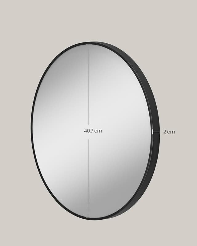 Thumbnail 3 de SONGMICS LWM103BD03 Rundspiegel 76 cm