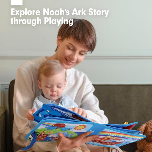 Detalle de hahaland Noah’s Ark Busy Book 18 games