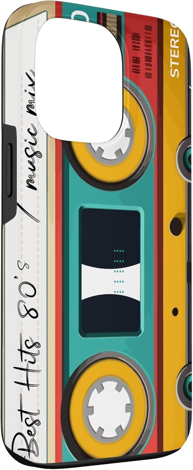 Thumbnail 2 de Cassette Audio Musique rétro 1980s pour iPhone 13 Pro