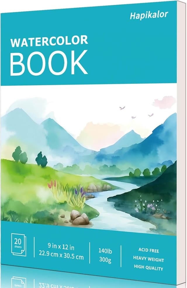 Imagen de Hapikalor Watercolor Paper Pad 9x12 🎨 en OfertitasTOP