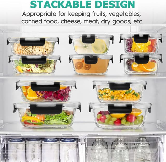 Thumbnail 4 de AMALEKO 34pcs Glass Food Storage Set 🍱