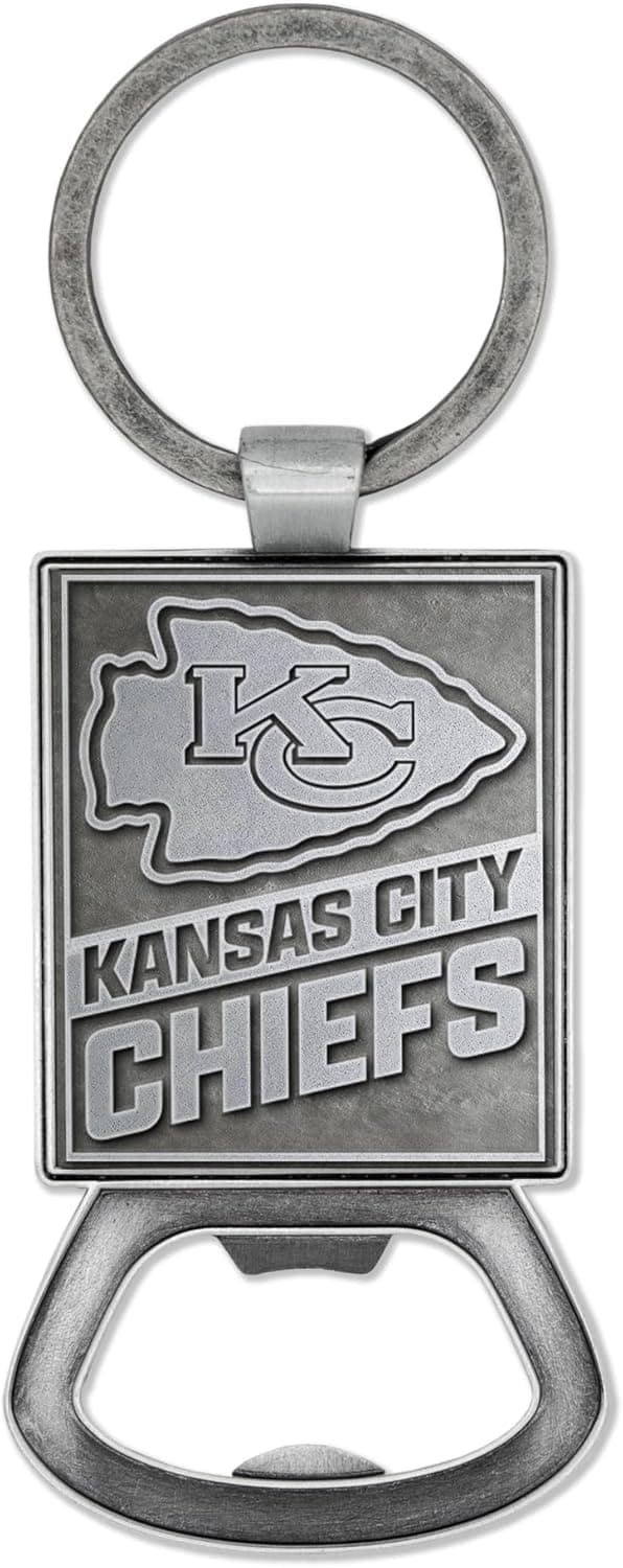 Detalle de Rico Industries NFL Football Pewter-Style Bottle Opener Keychain