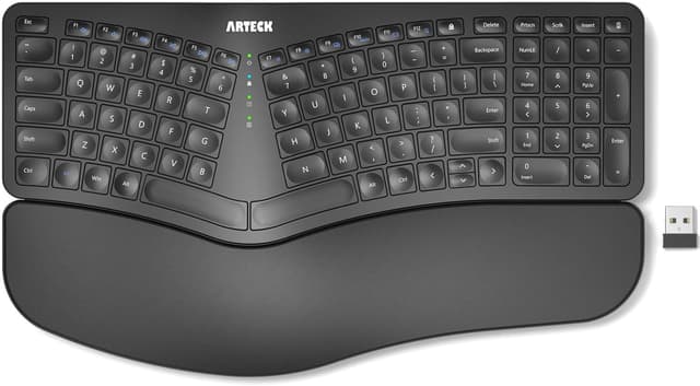 Detalle de Arteck Split Ergonomic Keyboard 2.4G wireless ⌨