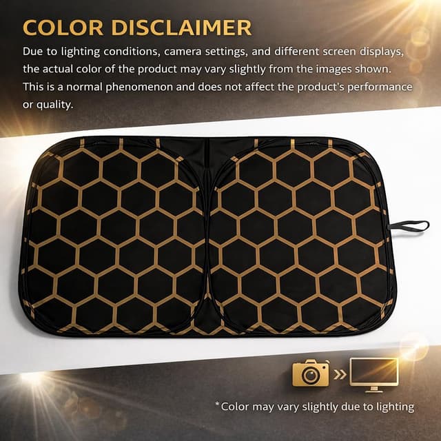 Detalle de Parasole auto per parabrezza interno pieghevole riflettente con protezione UV 142 x 70 cm