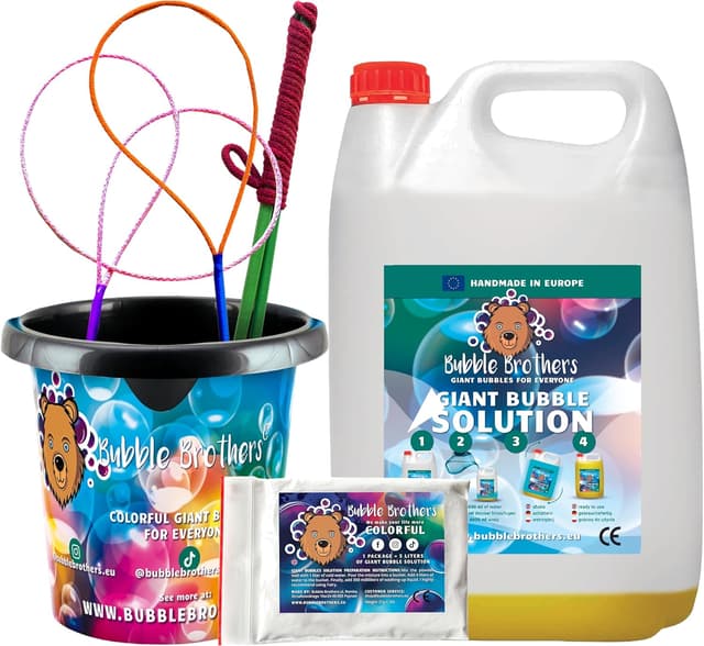Detalle de Riesenseifenblasen Set für Kinder 10 Liter