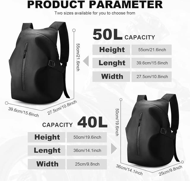 Detalle de HYC00 Motorcycle Backpack 20L