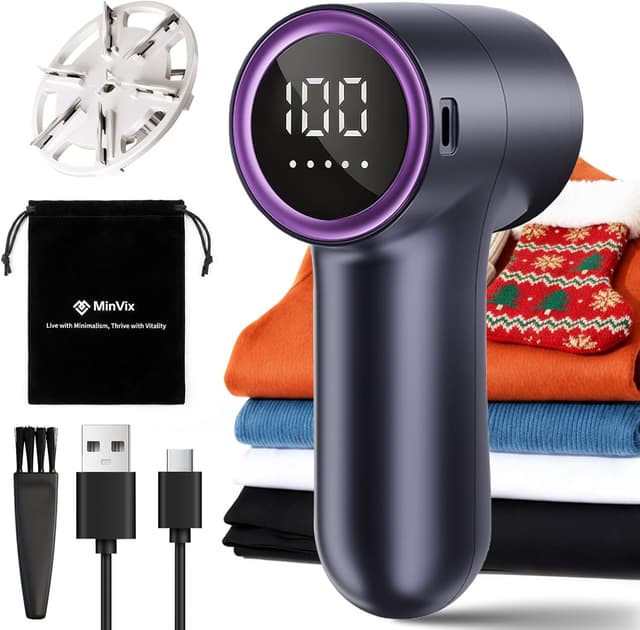 Imagen de MinVix Bobble Remover Rechargeable fabric shaver, 5-speed en OfertitasTOP