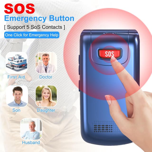 Detalle de 4G Senior mobile phone with 2.4-inch screen