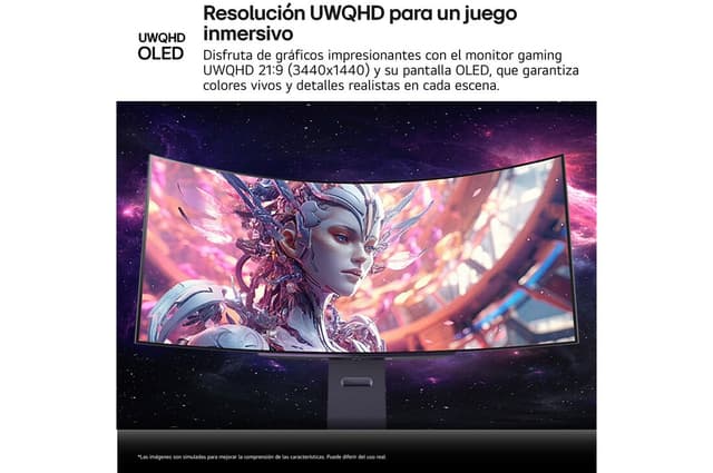 Detalle 2 de LG UltraGear 45GX90SA-B Monitor gaming OLED 44,5" WQHD