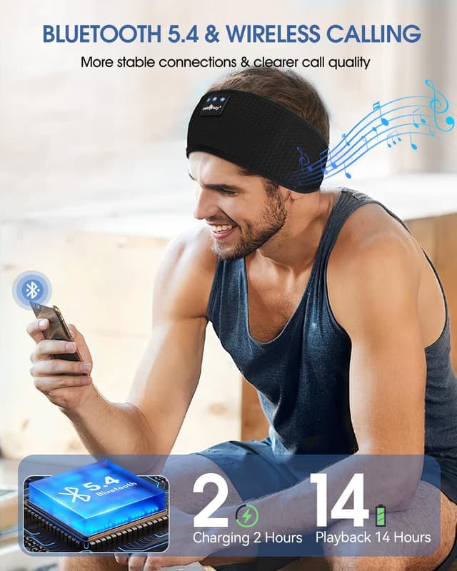 Thumbnail 6 de MUSICOZY Sleep Headphones 14H wireless headband