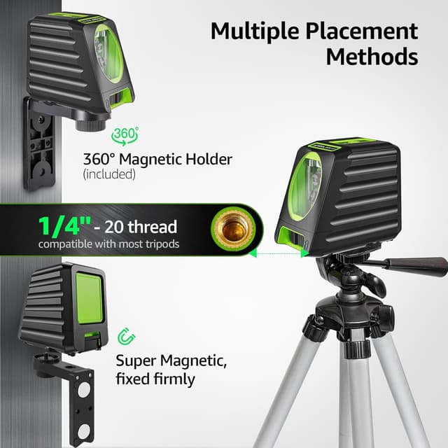Thumbnail 5 de Huepar BOX-1G 150° vertical green laser level 📐