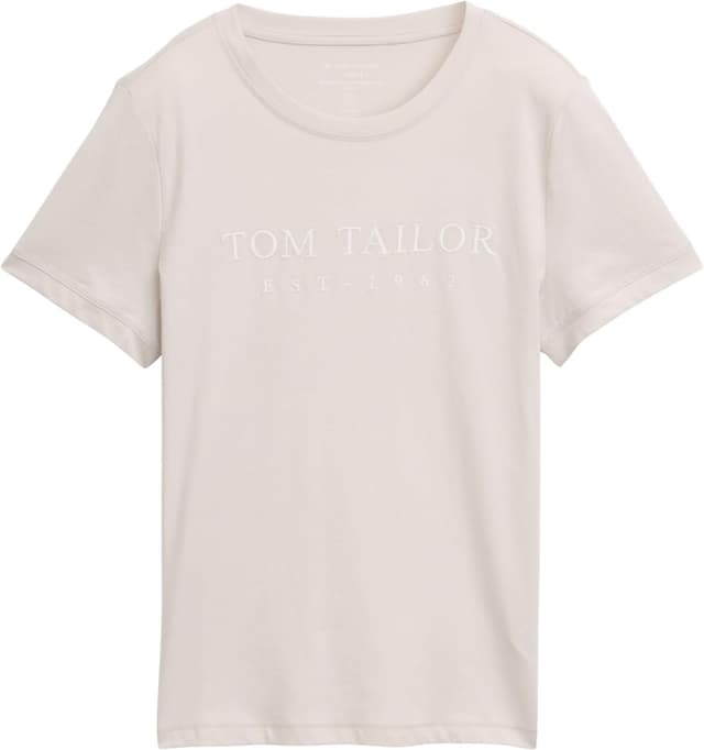 Detalle 1 de TOM TAILOR 1041288 T-shirt da donna: maglietta comoda a maniche corte