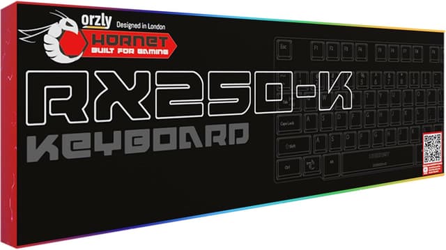 Detalle de Orzly RX250-K RGB gaming keyboard 104-key