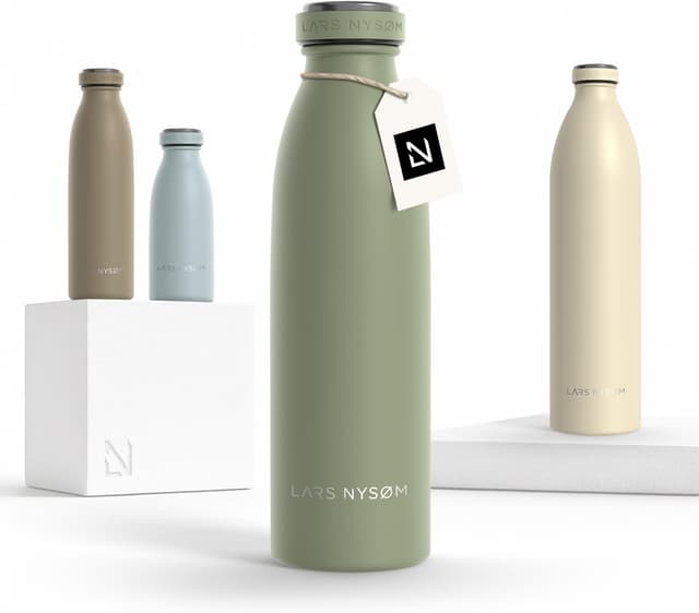 Detalle de LARS NYSØM Ren Edelstahl Trinkflasche 500 ml
