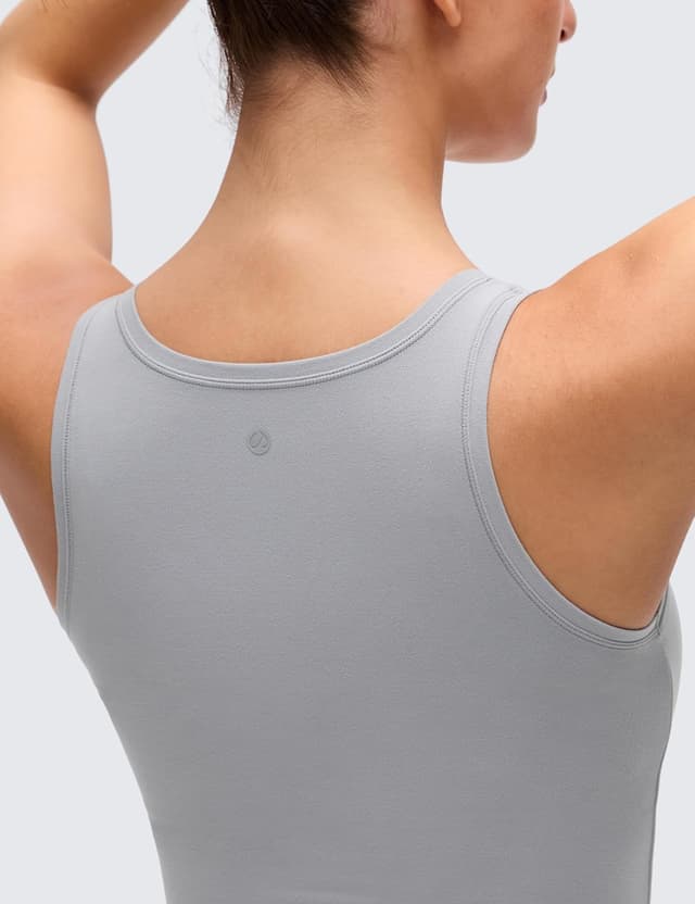 Detalle 2 de CRZ YOGA Softembrace top casual da donna con doppia fodera e senza maniche