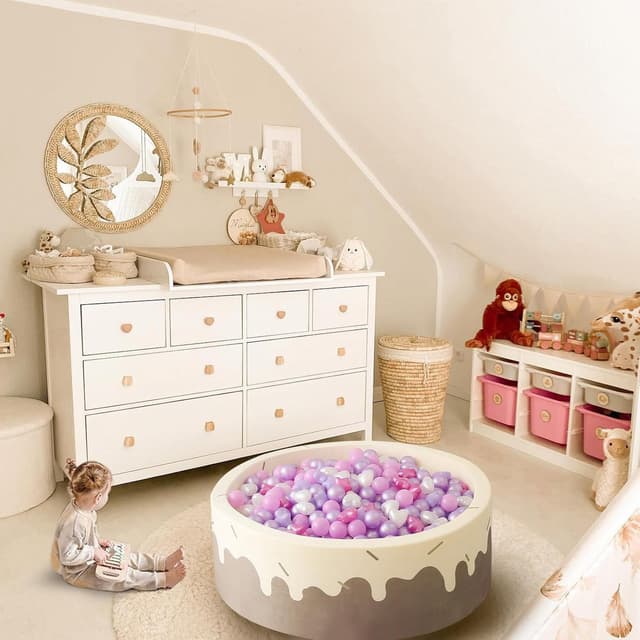 Thumbnail 6 de GOGOSO Ball Pit Balls (100-Pack) — Phthalate-Free, BPA-Free Plastic Balls in Star & Heart Shapes for Toddlers