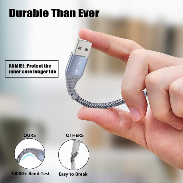 Thumbnail 4 de USB C Cable 3M 2‑Pack, 3A Fast Charging