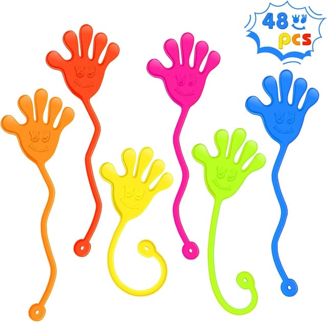 Detalle de Sticky Hands Bulk 48 PCS Stretchy Sticky Hand Toy