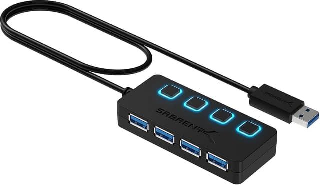Detalle de SABRENT HB-UM43 USB Hub 5 Gbps