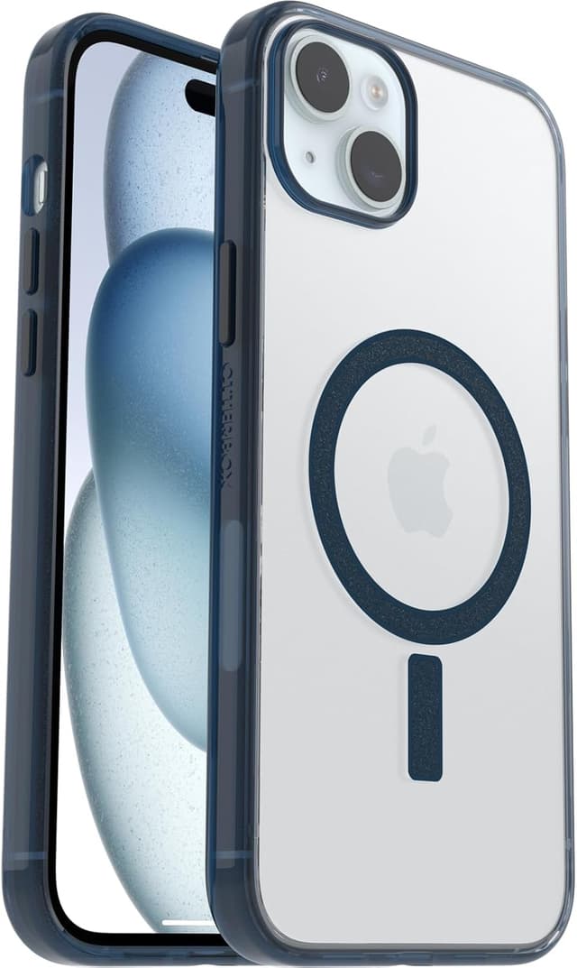 Detalle de OtterBox Clear Case avec MagSafe pour iPhone 15 Pro Max — coque ultra-fine anti-chocs