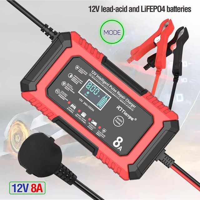 Thumbnail 5 de 8A Car Battery Charger LiFePO4 12V