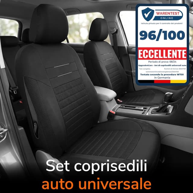 Detalle 2 de Upgrade4cars Coprisedili Anteriore Nero 2026