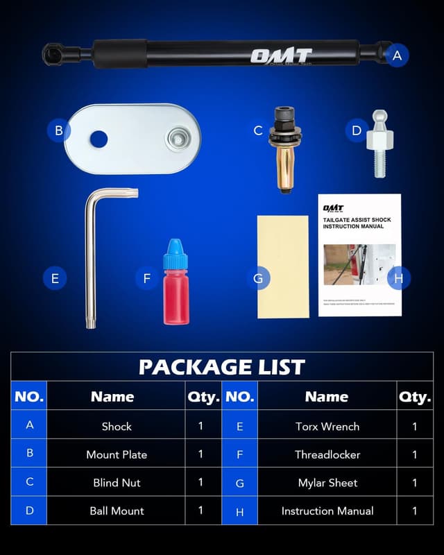 Thumbnail 4 de Orion Motor Tech Tailgate Assist 1997–2016