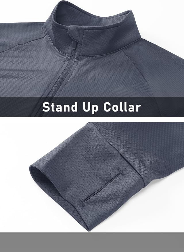 Detalle de MAGCOMSEN Women’s UPF 50+ Lightweight Athletic Jacket Sun Protection (Full Zip Long Sleeve)