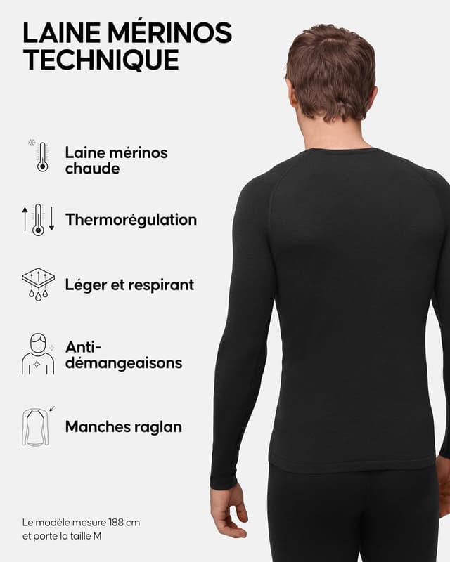 Thumbnail 2 de DANISH ENDURANCE T-Shirt Mérinos 180 g/m²