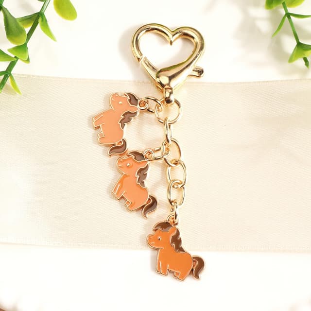 Detalle de OBEISN personalisierter süßer Tier-Schlüsselanhänger als Taschenanhänger – Geschenkidee für Schwester, Freundin & Freunde