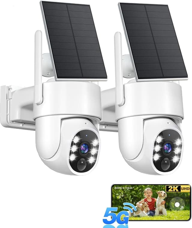 Detalle de Gianteye 2K Wireless Outdoor Security Camera 2-pack