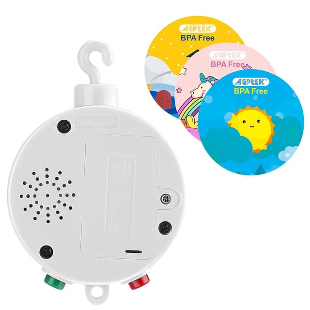 Detalle de Elektrische Baby Spieluhr spielt 12 Melodien