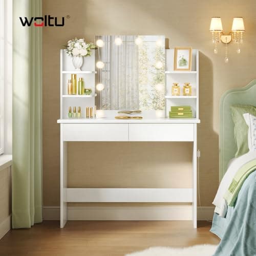 Thumbnail 1 de WOLTU Mesa de Maquillaje con Espejo y Luz LED 🌟