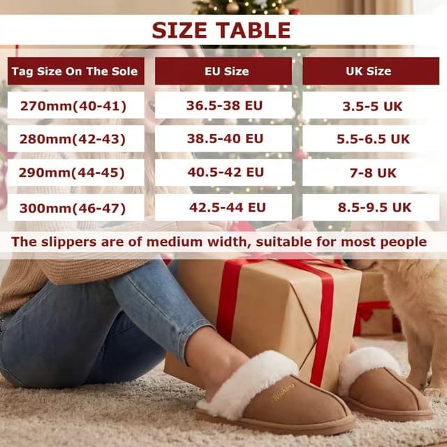 Detalle 2 de Coswind pantofole invernali unisex con memory foam e suola antiscivolo