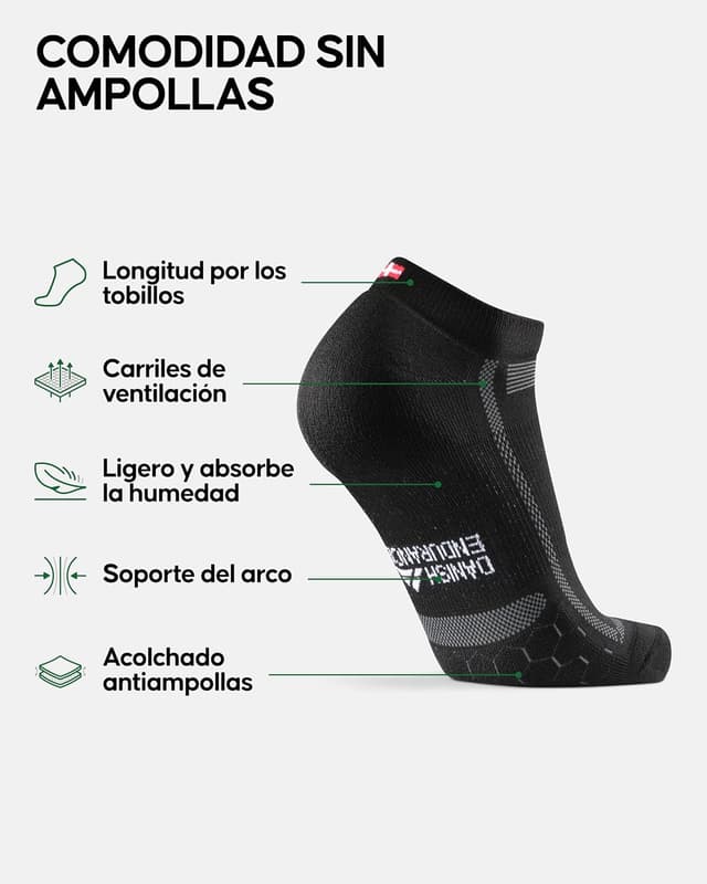 Detalle 2 de DANISH ENDURANCE Calcetines Running 5 Pack