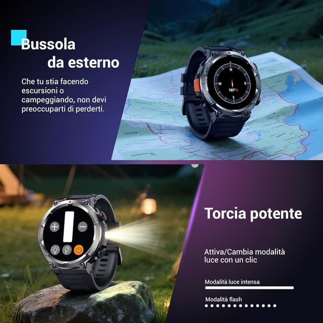 Thumbnail 4 de Blackview Smartwatch Uomo 1.45
