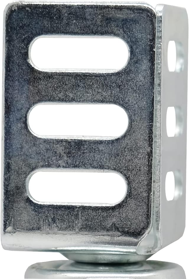 Thumbnail 6 de Shepherd Hardware 8126E - Rotelle ad angolo girevoli in gomma termoplastica grigia con freno, set da 4