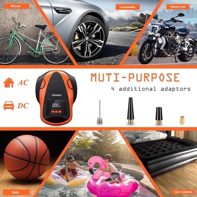 Thumbnail 2 de TEROMAS Tire Inflator Portable Air Compressor 12V