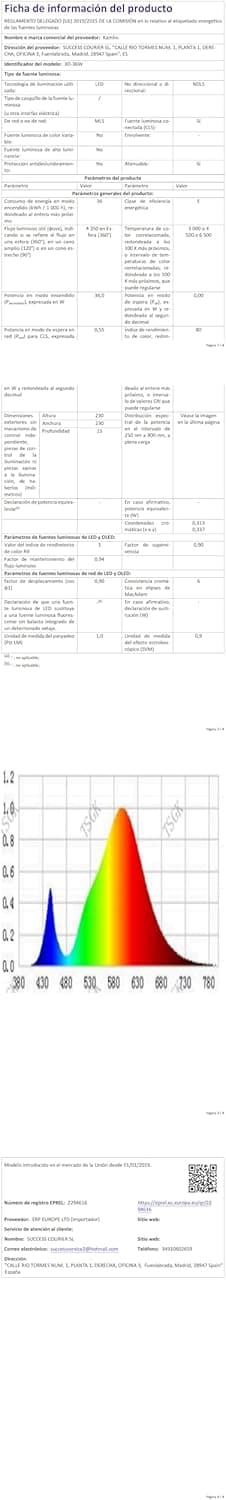 Thumbnail 8 de Kambo Lámpara de Techo LED 36W Blanca Cuadrada