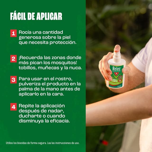 Detalle 1 de Relec Extra Fuerte Spray antimosquitos 125 ml