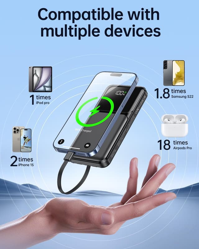 Detalle de Power bank 15,000mAh fast charging