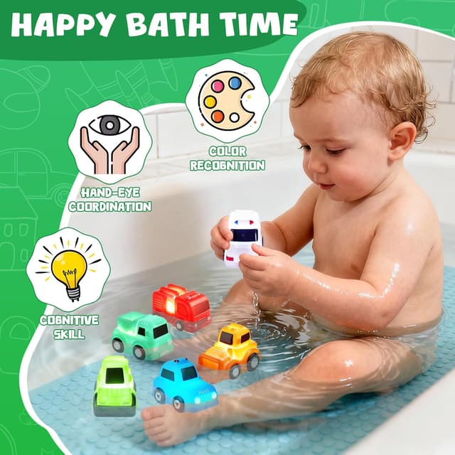 Detalle 2 de JoiTale light up bath toys, 6 pack