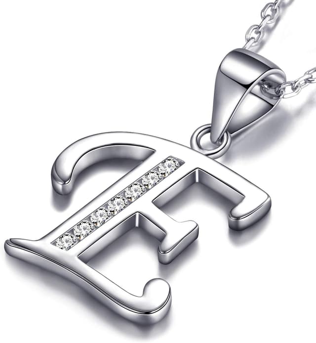 Detalle 2 de Collana argento 925 con iniziale 46 cm