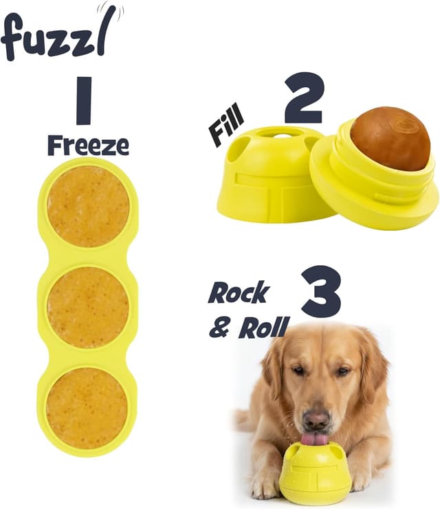 Detalle 2 de Fuzzl Rock & Roll Chilla Treat Toy for Dogs
