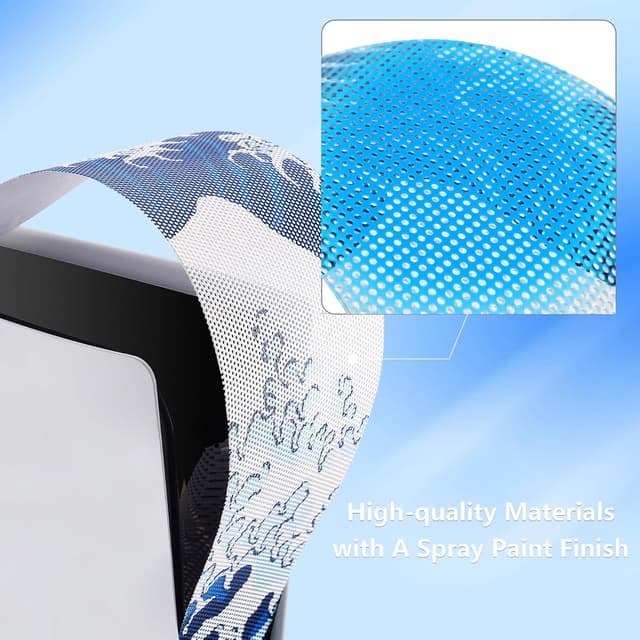 Detalle de playvital 12 in-1 Dust Cover Kit for PS5 Slim (Disc & Digital) — anti-dust net and silicone port plugs